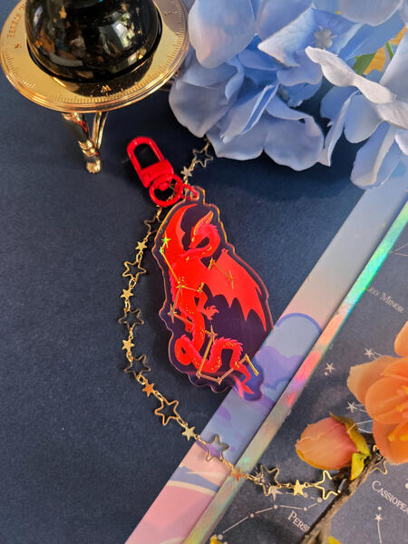 Red Dragon Foil Charm