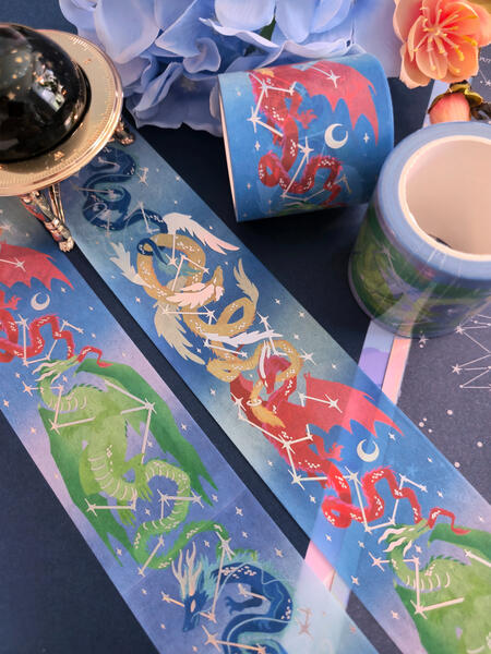 Dragon Scroll Washi